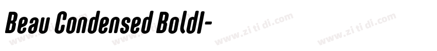 Beau Condensed BoldI字体转换